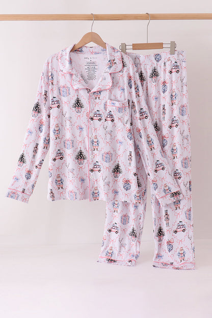 Pink Nutcracker Bamboo Mom & Me Pajama Set