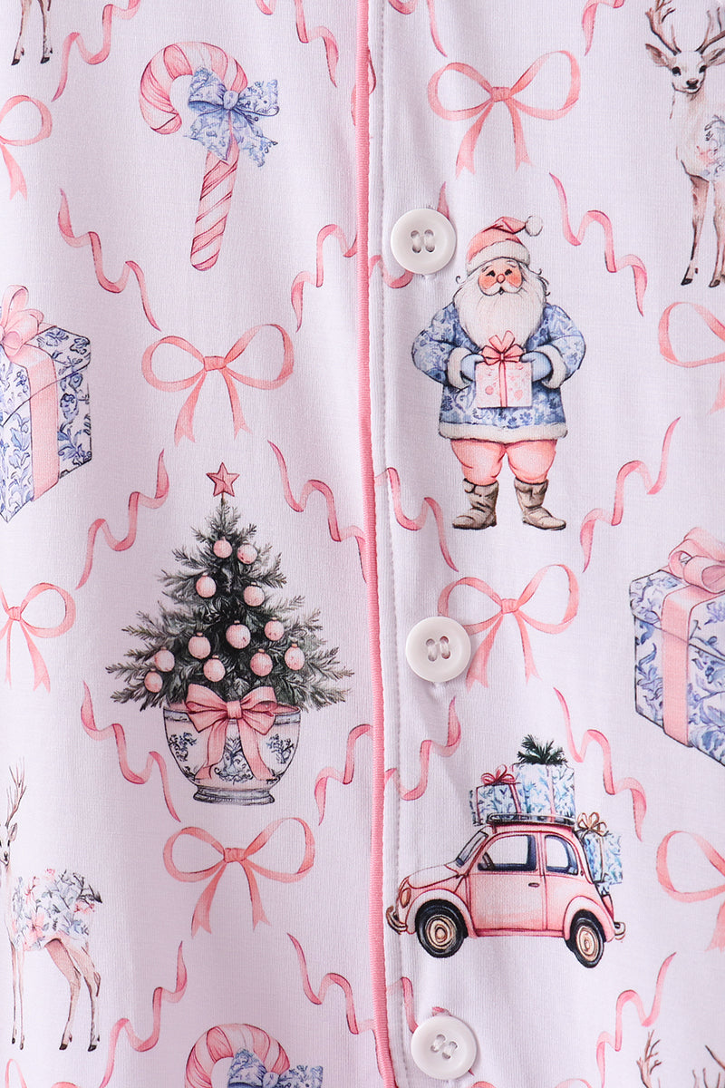 Pink Nutcracker Bamboo Mom & Me Pajama Set
