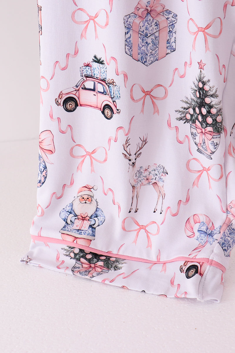 Pink Nutcracker Bamboo Mom & Me Pajama Set