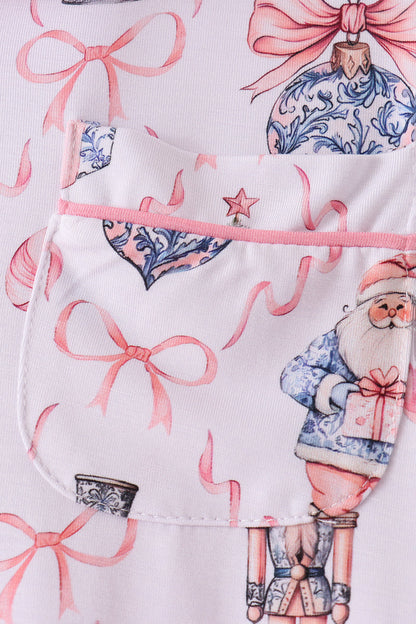 Pink Nutcracker Bamboo Mom & Me Pajama Set