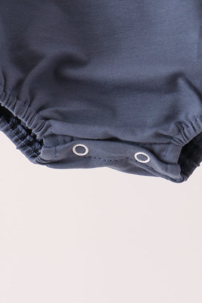 Navy Football Bow French Knot Bubble