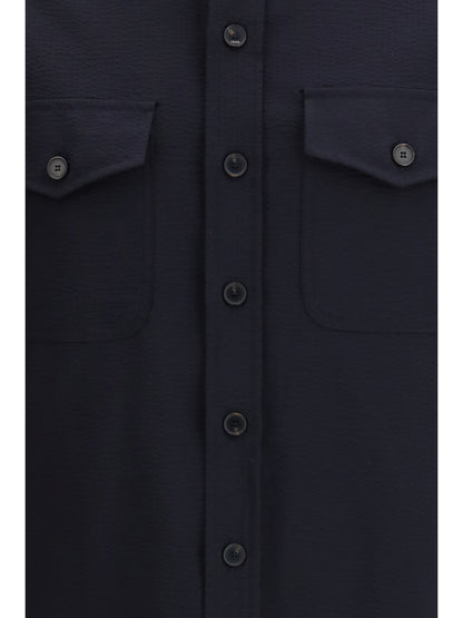 Overshirt Technical Fabric Navy