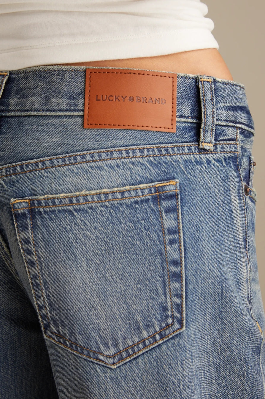 Lucky Brand Women's Super Low Rise Ultra Wide - Get Low Wash