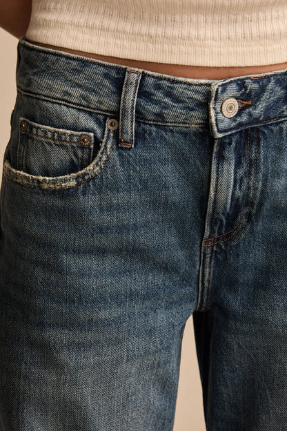 Lucky Brand Women's Baggy Wide Leg - Timeless Cobalt Wash
