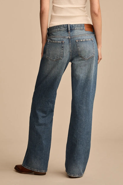 Lucky Brand Women's Baggy Wide Leg - Timeless Cobalt Wash
