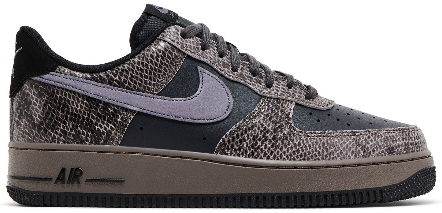 Nike Men's Air Force 1 '07 Lv8 'Off Noir Snakeskin' Sneakers