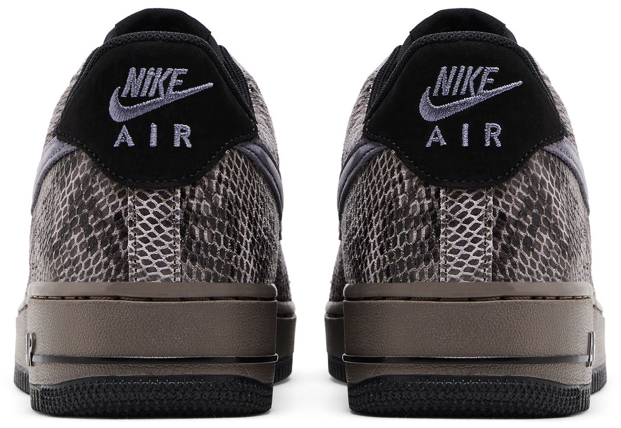Nike Men's Air Force 1 '07 Lv8 'Off Noir Snakeskin' Sneakers