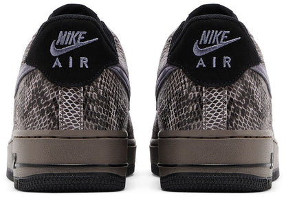 Nike Men's Air Force 1 '07 Lv8 'Off Noir Snakeskin' Sneakers