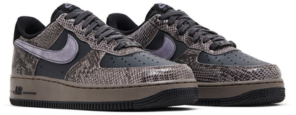 Nike Men's Air Force 1 '07 Lv8 'Off Noir Snakeskin' Sneakers