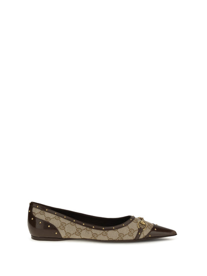 Ballet Flats Savoy Gold Trim