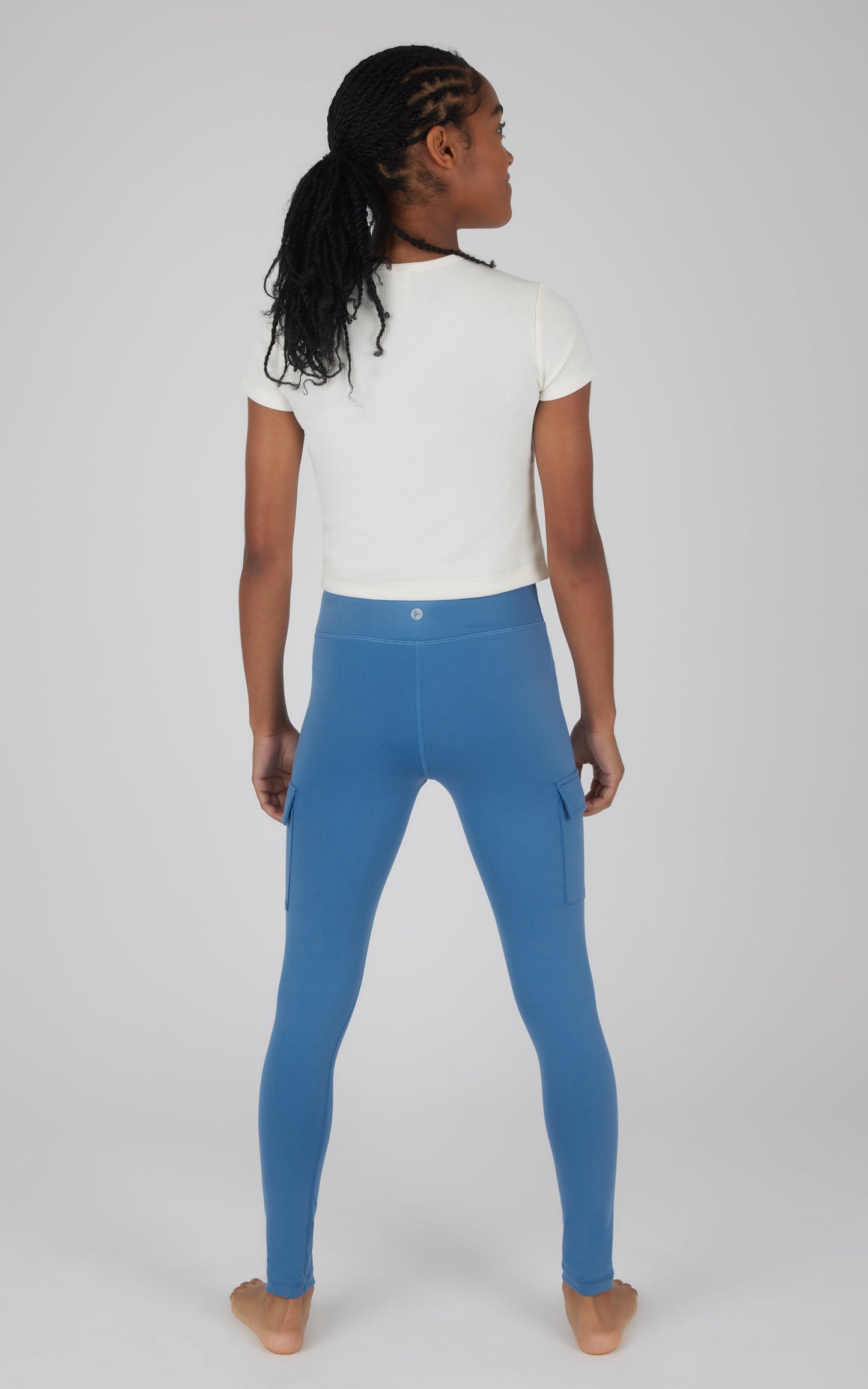Girls 2 PK Interlock Everyday Cargo and Basic Legging