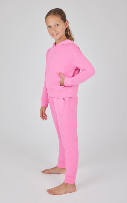 Girls 2 PC Terry Brushed Hoodie + Terry Brushed Jogger