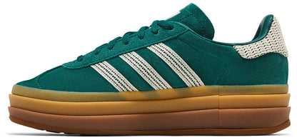 adidas Women's Gazelle Bold 'Collegiate Green White Gold'
