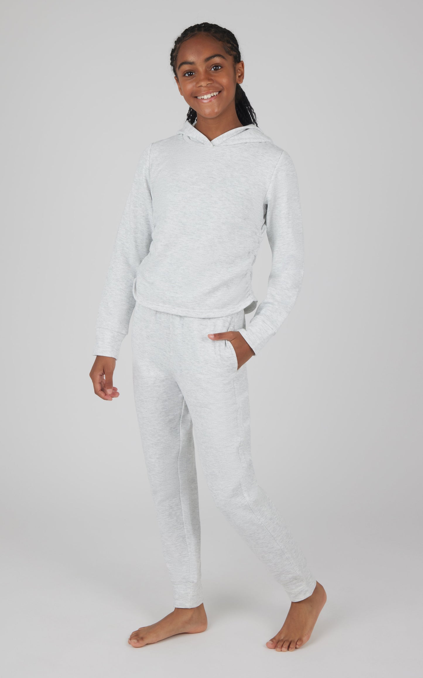Girls 2 PC Terry Brushed Hoodie and Jogger