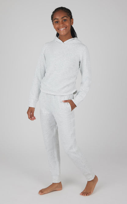 Girls 2 PC Terry Brushed Hoodie and Jogger
