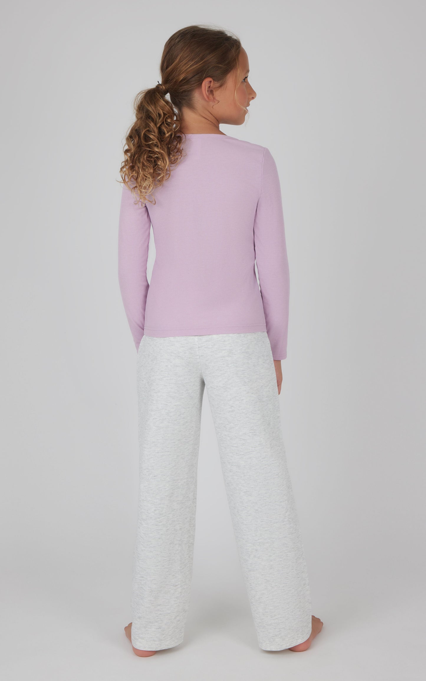 Girls Heavenly Rib School's Out Square Neck Top and Pant