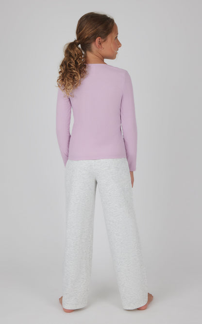 Girls Heavenly Rib School's Out Square Neck Top and Pant