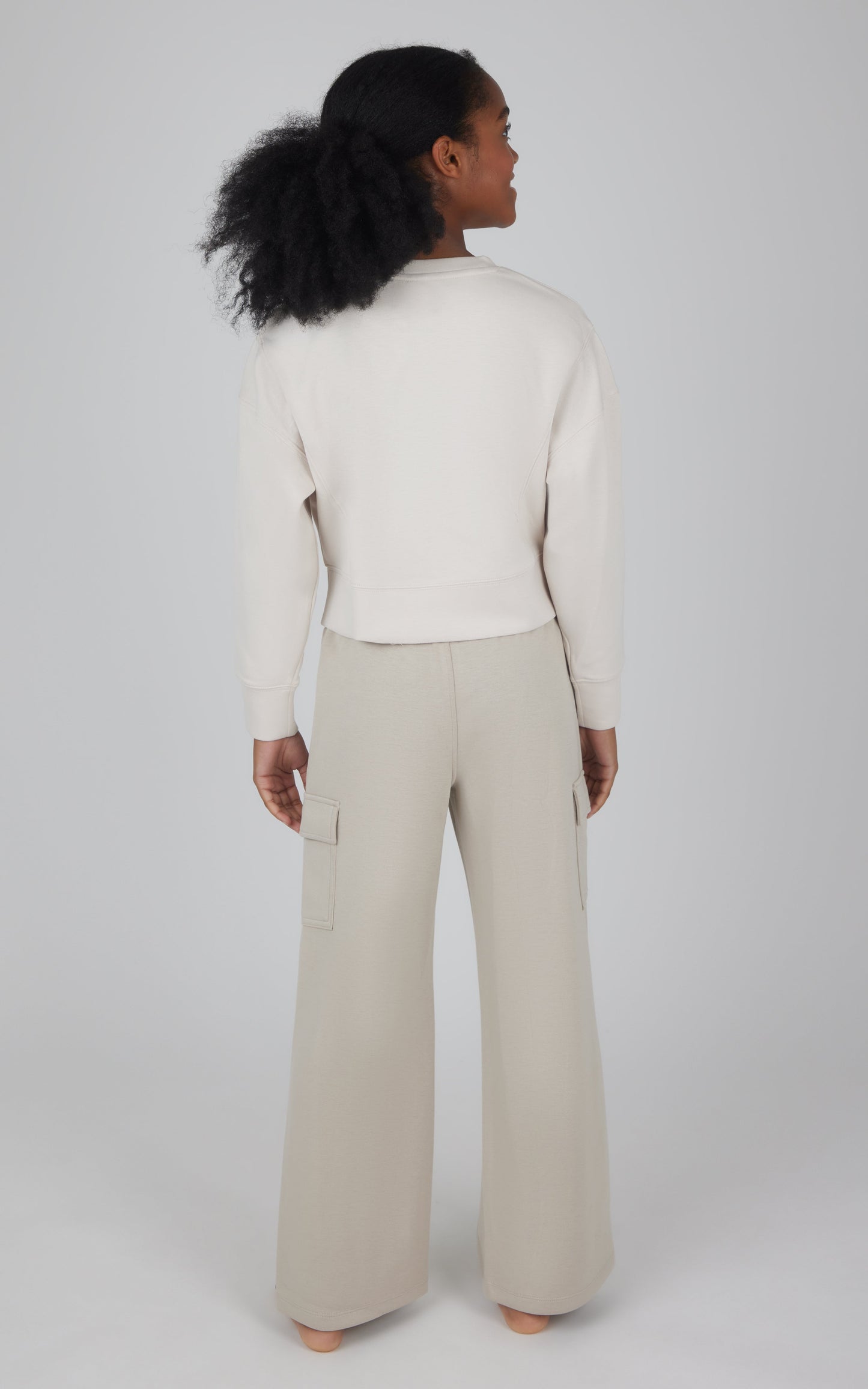 Girls 2 PC Softlite Cropped Pullover + Softlite Wide Leg Cargo Pant - Our Stone Story