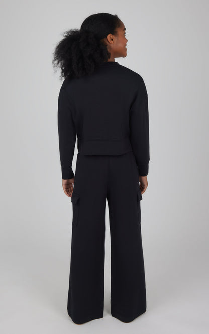 Girls 2 PC Softlite Cropped Pullover + Softlite Wide Leg Cargo Pant