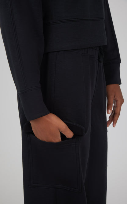 Girls 2 PC Softlite Cropped Pullover + Softlite Wide Leg Cargo Pant - Our Stone Story