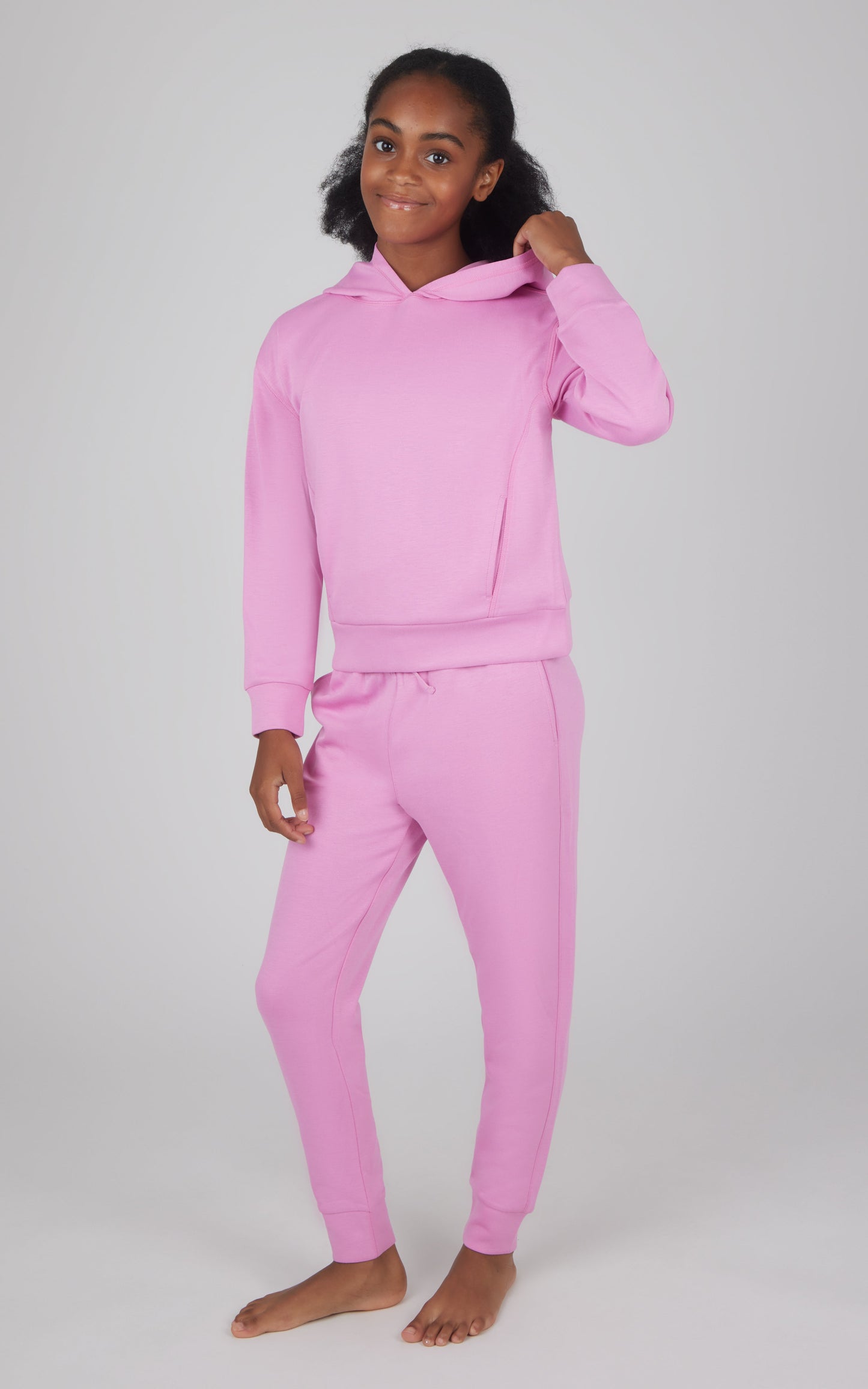 Girls 2 PC Pullover Hoodie + Jogger Set
