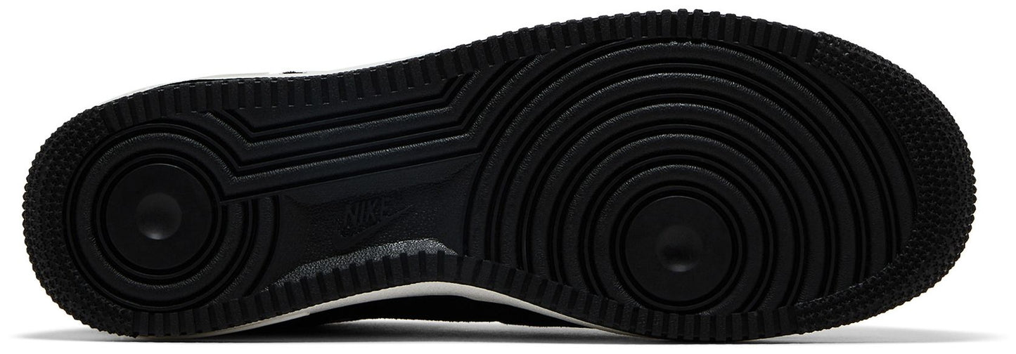 Nike Men's Air Force 1 '07 Lv8 'Black Sail Embroidered Swoosh' Sneakers