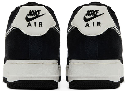 Nike Men's Air Force 1 '07 Lv8 'Black Sail Embroidered Swoosh' Sneakers