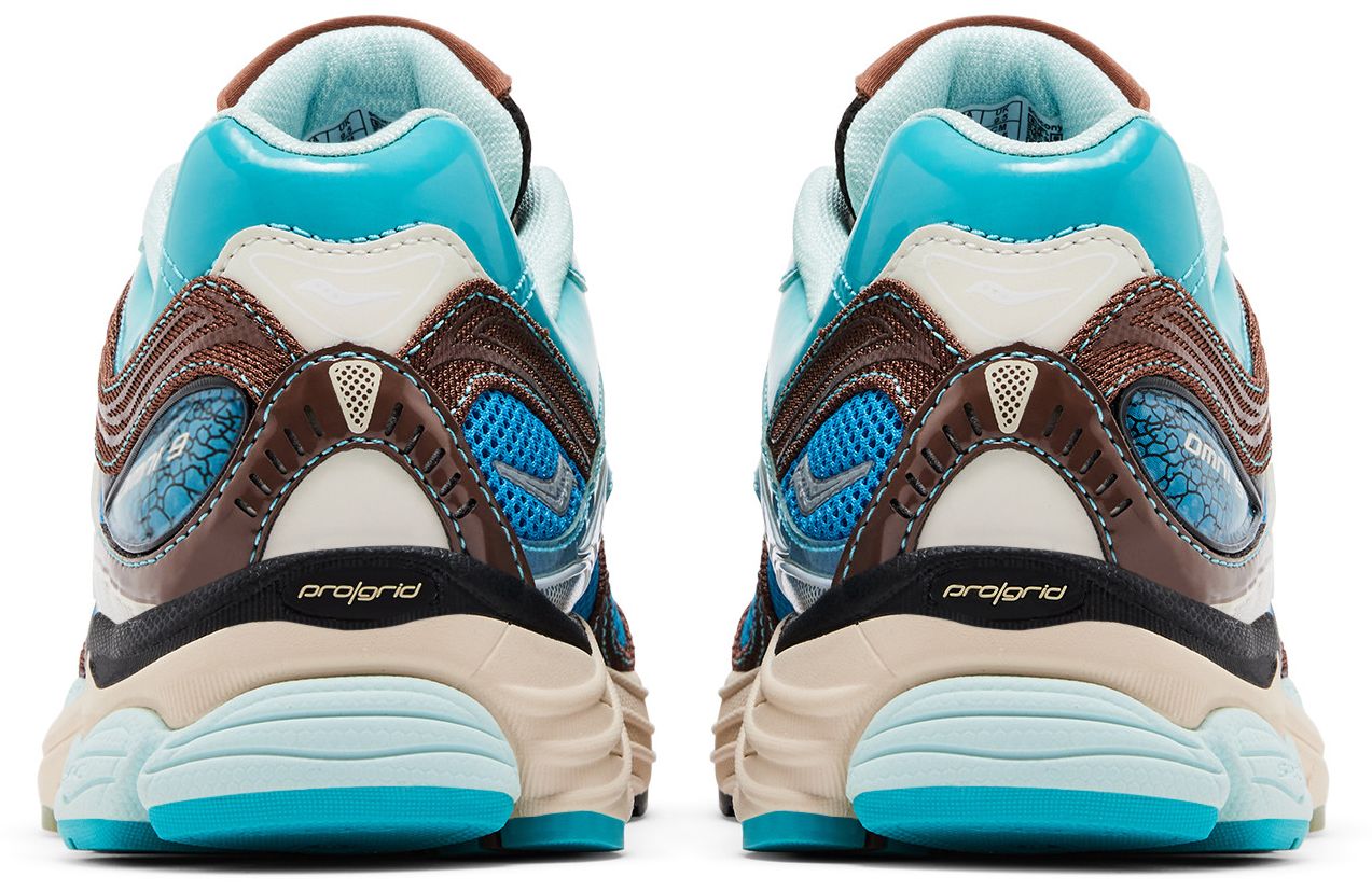 Saucony Mens Progrid Omni 9 Footpatrol Blue Brown