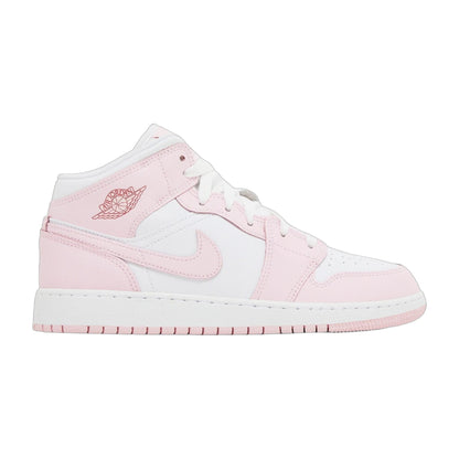 [dq8423-608] Grade School Air Jordan Retro 1 Mid 'pink Foam Fire Red'