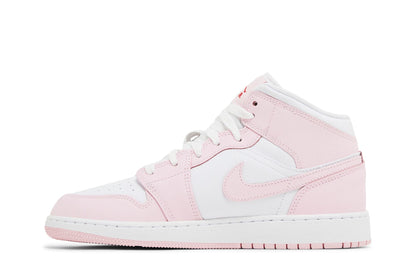 [dq8423-608] Grade School Air Jordan Retro 1 Mid 'pink Foam Fire Red'