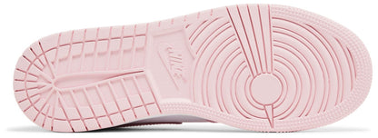 [dq8423-608] Grade School Air Jordan Retro 1 Mid 'pink Foam Fire Red'