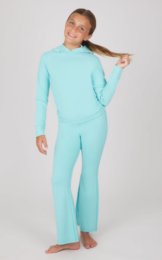 Girls 2 PC Hoodie and Flared Leg Pant