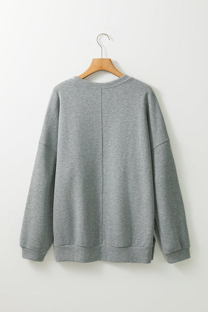 Threaded Pear Rorivina Drop Shoulder Oversized Sweatshirt