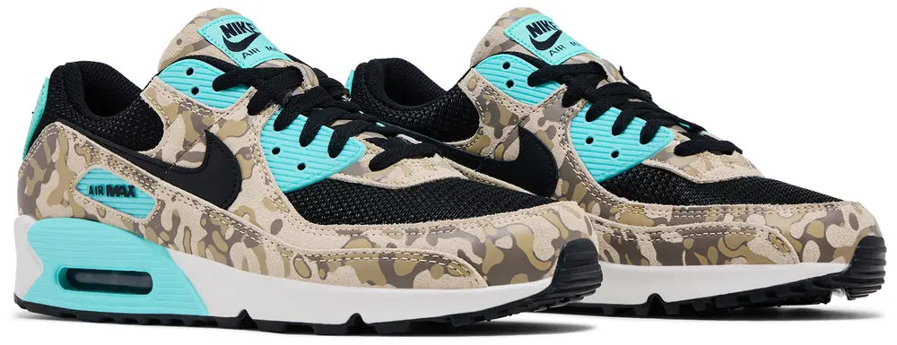 [if1721-100] Mens Nike Air Max 90 Premium 'aurora Green Camo'