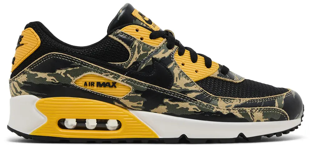 [if1721-001] Mens Nike Air Max 90 Prm Camo 'black University Gold Camo'
