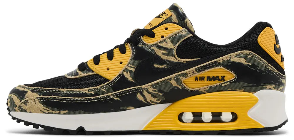[if1721-001] Mens Nike Air Max 90 Prm Camo 'black University Gold Camo'