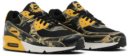 [if1721-001] Mens Nike Air Max 90 Prm Camo 'black University Gold Camo'