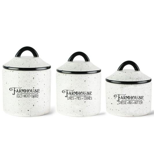 Jay Companies Farm House 3 Piece Canister Set