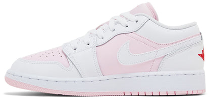 Air Jordan Grade School Retro 1 Low 'Pink Foam Fire Red White Gs' (Gs)'