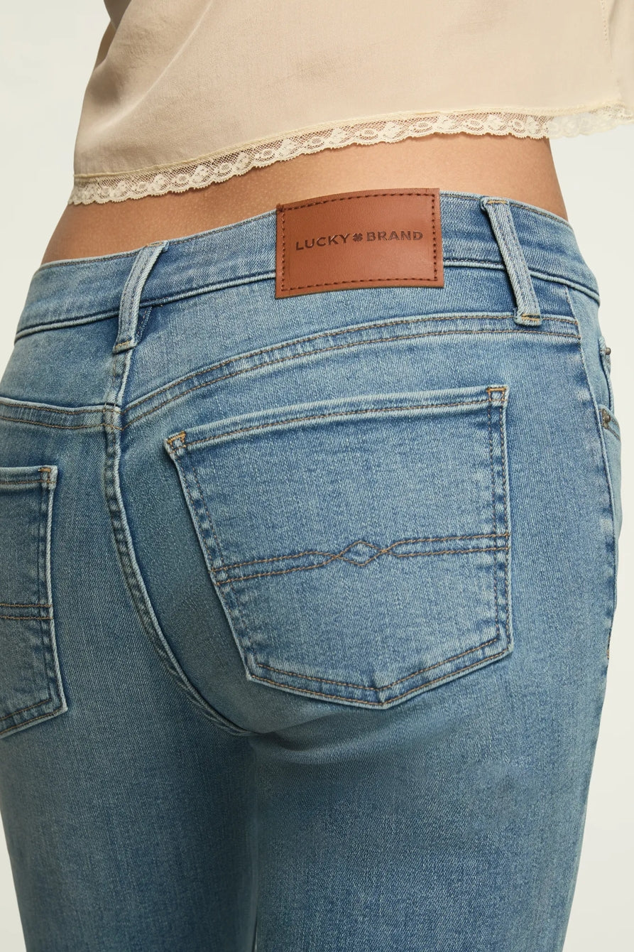 Lucky Brand Women's Mid Rise Sweet Flare - Dreamer's Drift Wash