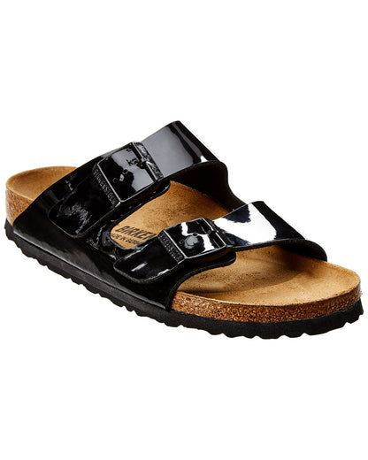 black patent-