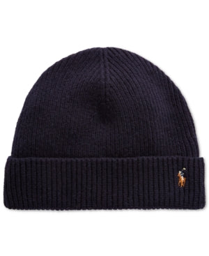 Polo Ralph Lauren Merino Wool Pony Men's Beanie — Navy