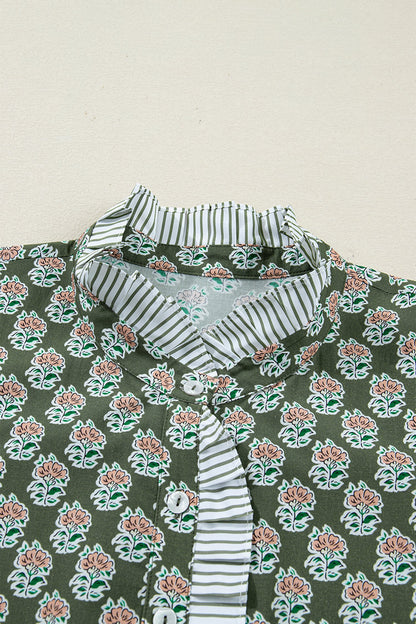 Threaded Pear Olivia 4 Sleeve Floral PLUS Dress