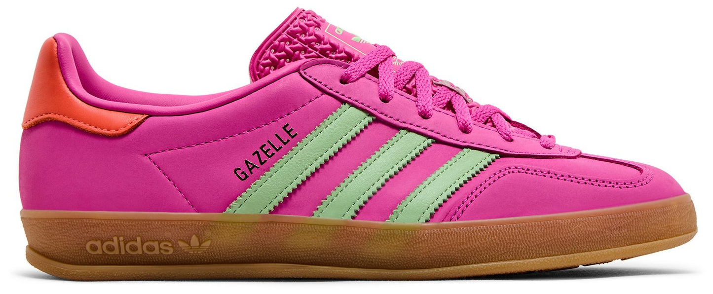 adidas Women's Gazelle Indoor 'Semi Lucid Fuchsia Semi Green Spark Coral' Sneakers