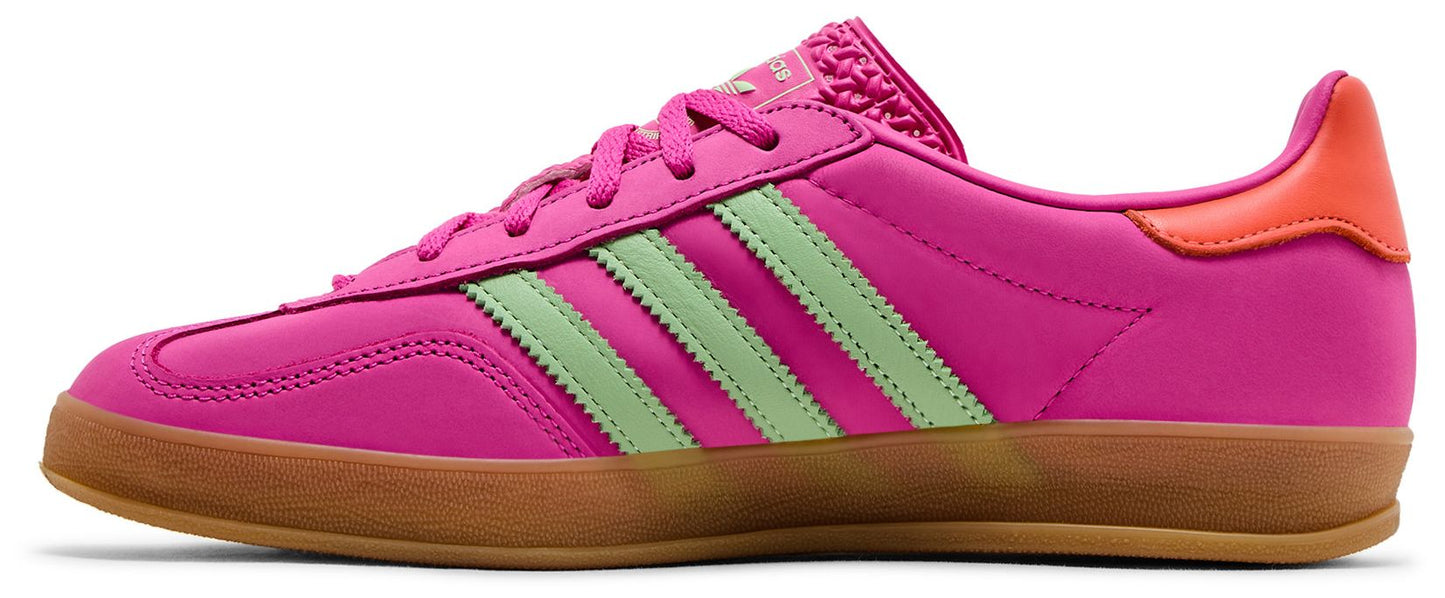 adidas Women's Gazelle Indoor 'Semi Lucid Fuchsia Semi Green Spark Coral' Sneakers