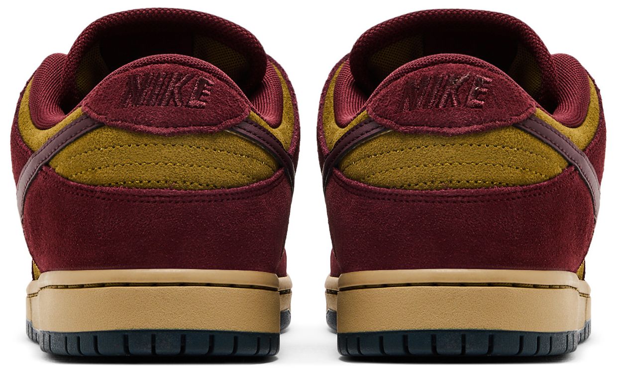 Nike Men's Sb Dunk Low 'Dark Team Red Olive Flak' Sneakers