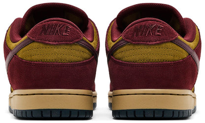 Nike Men's Sb Dunk Low 'Dark Team Red Olive Flak' Sneakers