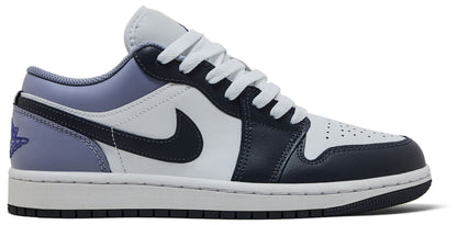Air Jordan Men's Retro 1 Low 'White Indigo Haze' - 553558-145