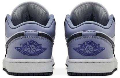 Air Jordan Men's Retro 1 Low 'White Indigo Haze' - 553558-145