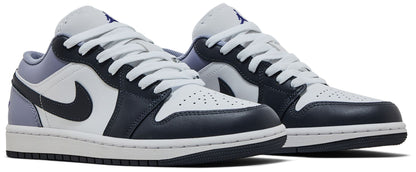 Air Jordan Men's Retro 1 Low 'White Indigo Haze' - 553558-145